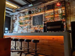 The bar at SunLight Lounge in Amsterdam