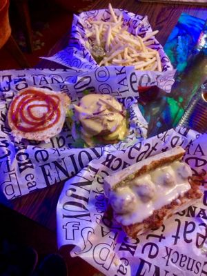 Beyond burger and meatball sub at SunLight Lounge in Amsterdam