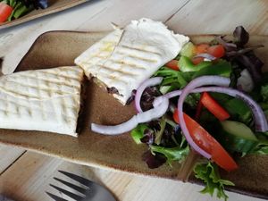 Black bean burrito at Coffee Bothy in Golspie