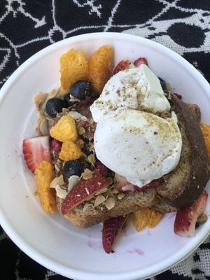 Vegan French toast  at Matinee in Marrickville