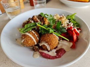 Falafel bowl at Matinee in Marrickville