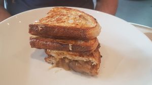 Vegan toastie - very underwhelming for the price at Matinee in Marrickville