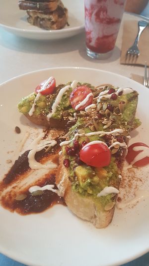 Vegan avo toast - definitely the best I've ever had! at Matinee in Marrickville