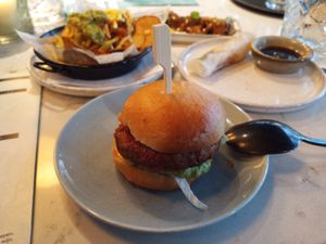 Mini-burger at Rozey in Rotterdam