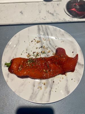 Roasted sweet pepper  at Rozey in Rotterdam