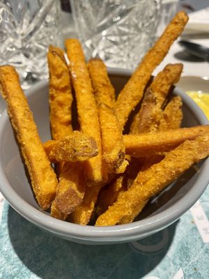 Sweet potato fries  at Rozey in Rotterdam
