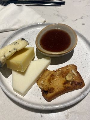 Cheese platter, non vegan  at Rozey in Rotterdam