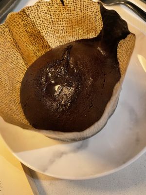 Chocolate lava cake  at Rozey in Rotterdam