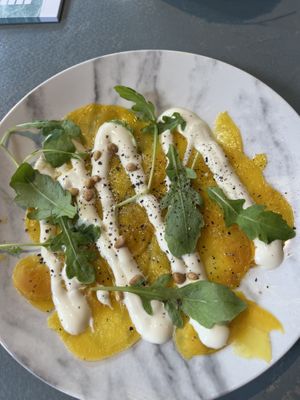 Golden beets  at Rozey in Rotterdam