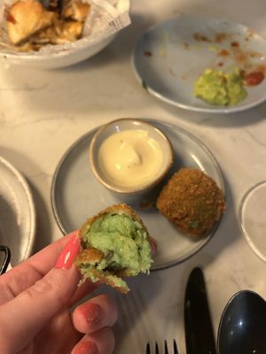 Seaweed “bitterballen"  at Rozey in Rotterdam