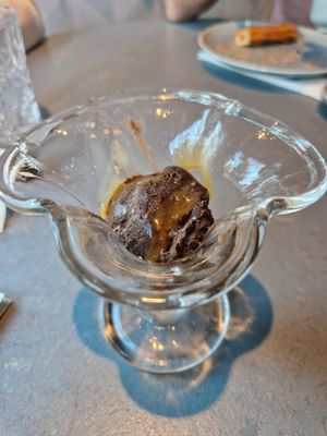 Chocolade sorbet ijs at Rozey in Rotterdam