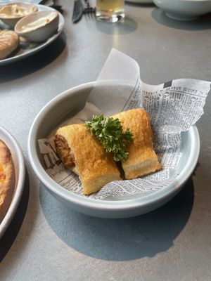 Saucijzenbroodje (sausage roll)  at Rozey in Rotterdam