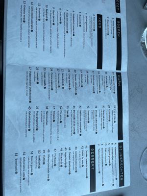 Lunch msnu  at Rozey in Rotterdam