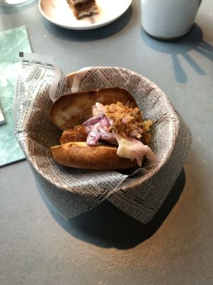 Jackfruit Burger  at Rozey in Rotterdam