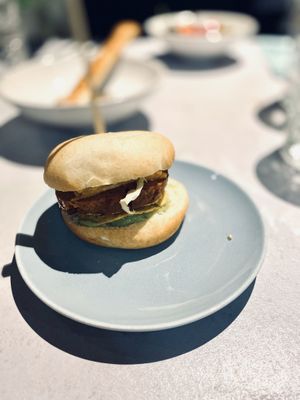 Mexican miniburger at Rozey in Rotterdam