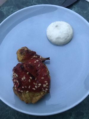 Cauliflower buffalo wing at Rozey in Rotterdam