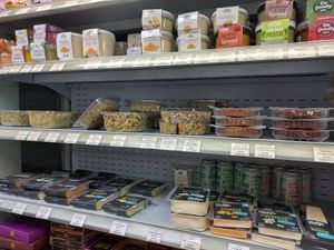 Chilled food, a lot of Violife at Planta in South East London