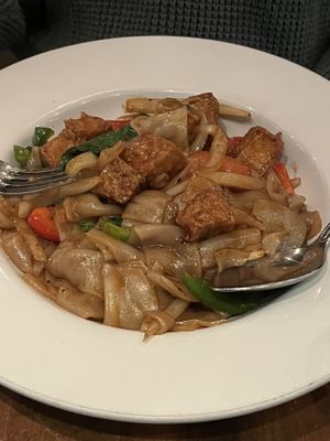 Drunken noodles  at Bodhi Corner in Baltimore
