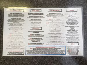 Brunch menu  at Ideal Cafe in Campbell River