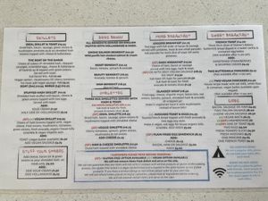 Menu 2  at Ideal Cafe in Campbell River