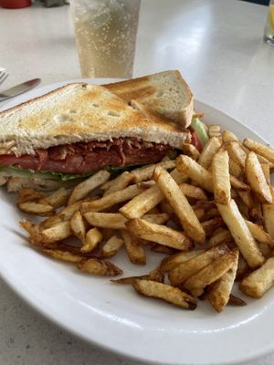 Vegan BLT  at Ideal Cafe in Campbell River