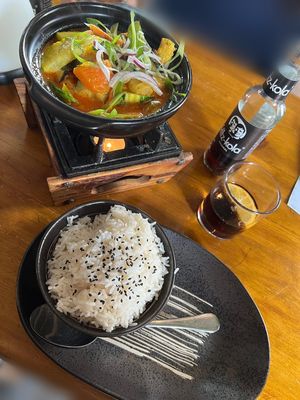 veganes süßkartoffelcurry at BANÔI in Freiburg
