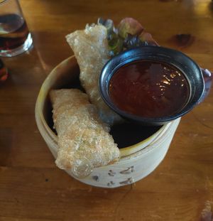 vegane frühlingsrollen at BANÔI in Freiburg