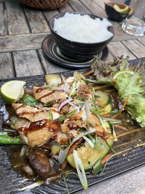 Tofu “filet” with vegetables  at BANÔI in Freiburg