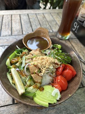 Rice bowl with tofuu  at BANÔI in Freiburg