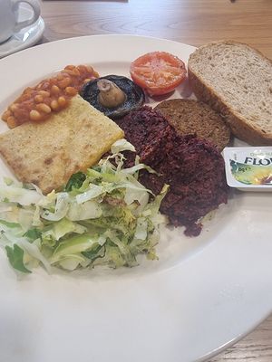 Vegan breakfast at Loudons Cafe and Bakery - New Waverley in Edinburgh
