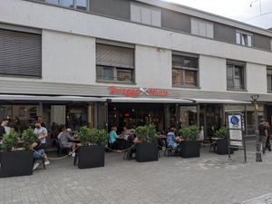 Outside at Burger House in Trier