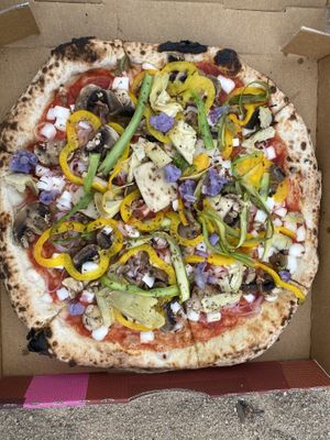 Amazing tasting vegan pizza! at 48H Pizza & Gnocchi Bar in Elsternwick