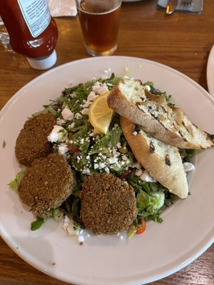 Maplewood salad with falafel  at The Gate House in Rochester