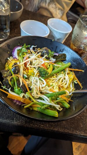 Laksa made vegan at Basil Nut in Katoomba