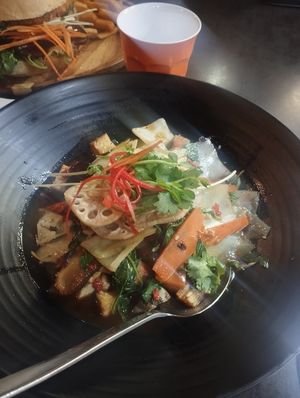 Buddha bowl at Basil Nut in Katoomba