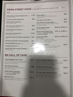 Page One, all meals with a V can be made vegan at Basil Nut in Katoomba
