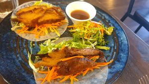 Fake Duck Pancakes #Veganuary at Lotus Thai in Launceston