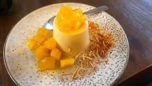 Mango Panacotta #Veganuary at Lotus Thai in Launceston
