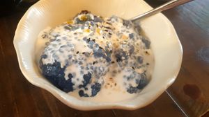 Butterfly Pea Sago #Veganuary at Lotus Thai in Launceston