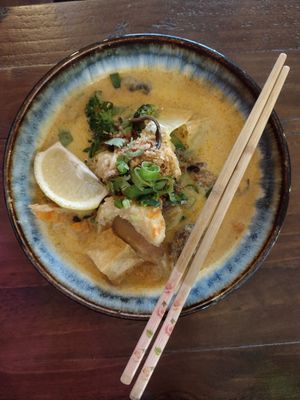 Laksa at Lotus Thai in Launceston