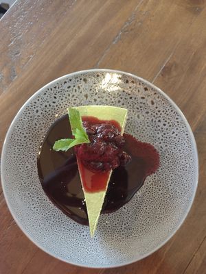 Matcha cheesecake at Lotus Thai in Launceston