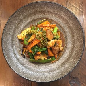 SPICY Chili Herb STIR-TRY  at Lotus Thai in Launceston