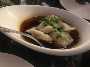 Vegetarian wontons at Qi - House of Sichuan in Hong Kong Island
