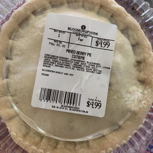 Exceptional pie! Available in the deli. at Bloomingfoods Market and Deli - West Side in Bloomington