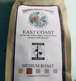 Wonderful local coffees! at Bloomingfoods Market and Deli - West Side in Bloomington