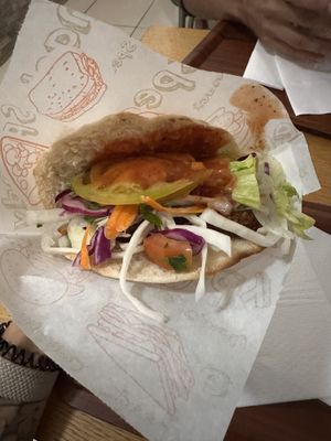 Menu vegan with bread   at Zaza Doner Kebab in Olbia