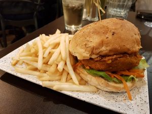 Vegan burger at Blackheath Bar & Bistro in Blackheath