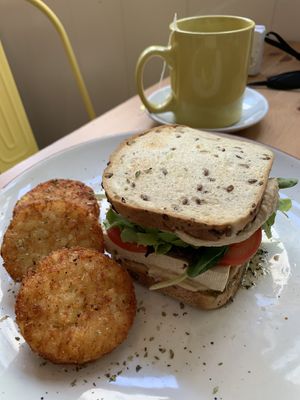 Hummus, tofu and aguacate.   at Caledonia Coffee in Salamanca