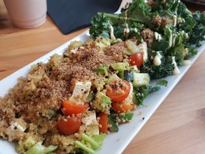 Superfood quinoa salad at Caledonia Coffee in Salamanca