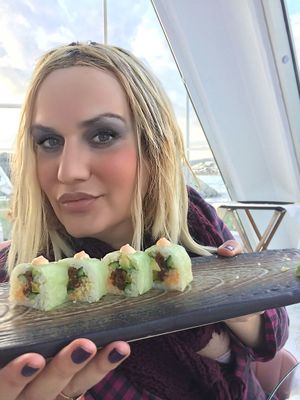 Vegan sushi  at Sailor's Rest in Limassol